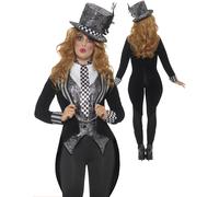 Deluxe Scuro Cappellaio Matto Costume Donna Halloween Alice Costume Halloween