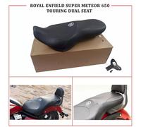 Deluxe Touring Doppio Sedile Nero Per Royal Enfield Super Meteor 650