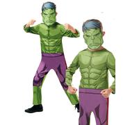 Deluxe Ufficiale Hulk Costume Bambini Supereroe + Maschera