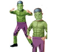 Deluxe Ufficiale Hulk Costume Bambini Supereroe + Maschera