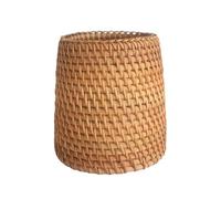 Deluxe Wicker Stand - Pencil Display Rack, Chic Writing Tidy Unit | Caddy di di cancelleria Naturale Rustica, molo per Forniture d'Arte multifunzionali Ultra-Slim, Mini mestiere Artigianale