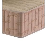 DELUXE13 Oro Materasso per Letto Ortopedico fermezza 90 x 190 x 20, Schiuma HR densità Lana Merino Sintetico Filato e materie Prime di Alta qualità Prodotto e Progettato in Spagna, Beige, 90x190
