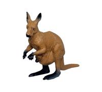 Deluxebase Mini Animal Adventure Replicas - Canguro Figura realistica di canguro dipinta a mano. Figurine di animali di plastica. Giocattoli e regali di animali dello zoo per bambini.