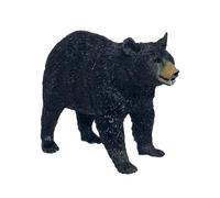 Deluxebase Mini Animal Adventure Replicas - Orso nero Figura realistica di orso nero dipinta a mano. Piccole figure di animali in plastica. Giocattoli e regali di animali dello zoo per bambini.