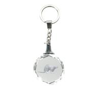 Deluxebase Portachiavi con silhouette di cristallo - Cavalluccio marino in cristallo portachiavi animale per donne, uomini, ragazzi e