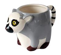 Deluxebase Tazza di Ring Tailed Lemur dei Critters delle terrecotte Tazza a forma di sveglia e animale della novità per i bambini ed adulti.