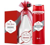 Deluxio Gifts - Lozione dopobarba per uomo, 150 ml e gel doccia originale 400 ml, XL in sacchetto regalo, confezione regalo