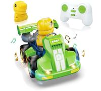 Delycazy Macchina Telecomandata per Bambini, 2.4GHz Dinosauri Macchinina Telecomandata Bambino Giocattolo con Musica e Luce, Regalo per Bambina 2 3 4 5 6 7 8 Anni