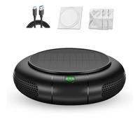 Delyx Aspiratore Fumo Sigaretta Diffusore Profumo 2 in 1, con Sistema di Filtraggio HEPA E Ricarica Solare, Elimina Il 99,97% di Polvere, Fumo, Odori E Allergeni