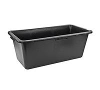 DEMA Cassetta per malta 60 l, robusta plastica PE-LD, rettangolare, impugnatura ergonomica, resistente e versatile per costruzioni, giardini e officine