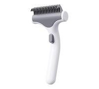 Dematting Comb for Dogs - Pet Detangling Shedding Tool | Pet Dematting Brush | One-Button Hair Removal Comb for Short and Long Haired Cats Dogs Indoor Home Puppy, Cleaning Grooming Rake