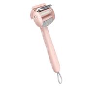 Dematting Comb, Undercoat Brush, 9,45 x 3,94 x 1,57 Inches Size Lightweight Stainless Steel Grooming Tool, Detangling Comb for long haired Dogs Cats Doodles, Gray, Black, Pink