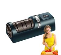 demaxiyad Affilatrice Elettrica Per Cutters | Affilacoltelli Elettrico Ricaricabile USB - Strumento Automatico Affilatura Rapida Per Forbici | Casa Pasticceria Ristorante Esterno