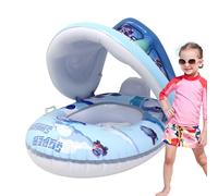 demaxiyad Baby Pool Float - Galleggiante per bambini con tettuccio - Parasole di sicurezza per sedile barca per piscine nuoto all'aperto 1-6 anni bambini