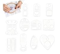 demaxiyad Bobine per il filo da ricamo - Porta ricamo trasparente, pratico,Avvolgitore Per Bobina Punto Croce | Ideale per Casa, Appartamento, Stanza del dormitorio, Casale, Principianti, Hobbisti e