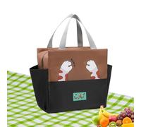 demaxiyad Borsa per il pranzo da donna - Borsa da pranzo impermeabile con design cartone animato stile | Borsa da pranzo estetica | Per il lavoro e l'ufficio, la scuola, viaggi pic-nic navette
