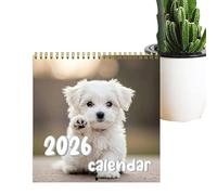 demaxiyad Calendario da parete 2026 Cani | Agenda da parete Cuccioli e Cani - Grande Griglia Organizzatore per Lavoro Preparazioni Feste Monitoraggio Obiettivi Personali Pianificazione Attività