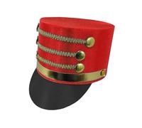 demaxiyad Cappello da costume da soldato giocattolo, accessorio per costume e cosplay, accessorio per orchestra da passeggio, per spettacolo, Natale, festa in maschera, Halloween, riunioni
