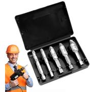 demaxiyad Estrattore di spostamento a vite danneggiata, Difesa del solvente a vite - Set di 5 pezzi Bolt Bolt Bolts Retross Tirling Toolt | Forniture per ristrutturazione, facile estrazione