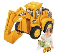 demaxiyad Giocattoli per Camion da Costruzione | Giocattoli per Rullo compressore e trapano | Escavatore portatile riutilizzabile di Trasportatore di Potere di Costruzione per Il Regalo di Brthday