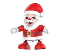 demaxiyad Giocattolo musicale canto | Babbo Natale elettrico 20 cm, giocattolo per feste al coperto per famiglia compleanno tavolo bambino ragazza ragazzo