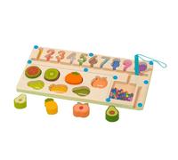 demaxiyad Grafico di puzzle di conteggio, labirinto di colori e numeri | Giocattolo puzzle 2 in 1,Giocattolo di puzzle cognitivo di puzzle, gioco educativo di corrispondenza dei numeri per 3