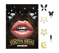 demaxiyad Kit di gioielli per denti, kit di gemme per denti, con cristalli scintillanti, decorazione per denti, per donne e principianti