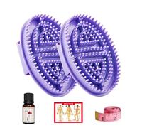 Demaxiyad Meridian Brush Massage, Meridian Massage Brush, viene fornito con olio, mappa, metro a nastro, per tutto il corpo, sessioni di aromaterapia e routine di cura di sé