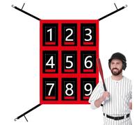 demaxiyad Netto di pitching con Zona di Colpo, Rete da Baseball | Target di allenamento con bastone di Softball | Assistenza al Baseball e al Softball, Titching Strike Zone Target Net per Formazione