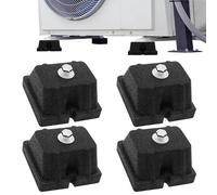 demaxiyad Pattini antivibranti per condizionatore d'aria | Kit di 4 supporti in gomma per pavimento | Isolatore supporto fissaggio per mini split condizionatore pompa di calore - Mini-split esterno