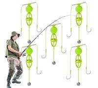 demaxiyad Piattaforme di , Piattaforme di Capelli per la alla , 5 Pezzi di Gancio, Stalking Attrezzature Pesce per Viaggi, Basso, Panfish, Acqua e Acqua