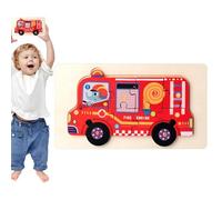 demaxiyad Puzzle di camion dei vigili del fuoco, Puzzle di veicoli per | Scuola educativa | di apprendimento Portatile, Forniture per l'educazione precoce per la scuola materna, la casa,