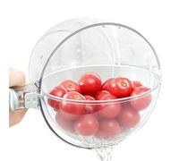 demaxiyad Scolapiatti per frutta | Con manico rotante multifunzionale, Lavastoviglie e frutta, per cucina, preparazione pasti, pulizia insalate, frutti di bosco, fragole, angurie, pomodori,