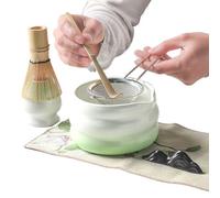 demaxiyad Set di ciotole per matcha, set di strumenti Matcha frusta e ciotola, set di attrezzi giapponesi da 7 pezzi, per preparare il tè, per gli amanti del tè, casa, ufficio