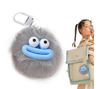 demaxiyad Simpatico portachiavi in peluche, adorabile portachiavi in peluche | Charm multicolore della palla della bocca della salsiccia,Ornamento del pendente alla , ciondolo della borsa della