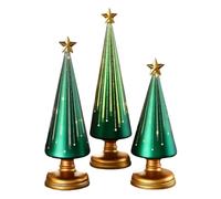 demaxiyad Statuetta 'albero di Natale - 3 pezzi decorazione della tavola di Natale | Statuetta di stella di abete in resina per le feste, per la decorazione del centro del tavolo per la casa