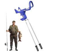 demaxiyad Supporto per canne da terra per su berge - Supporto di fissaggio portatile girevole a 360° per spiaggia fiume ponte barca kayak