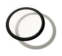 DEMCiflex Staubfilter 200mm rund black/white Extrem einfach DF0496