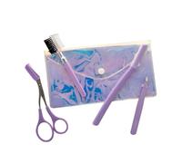 Demeliss Beauty - Kit per sopracciglia perfette - Spazzola 2 in 1 - Forbici pettine - pinzetta - Rasoio - Sguardo sottile