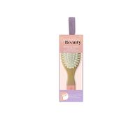 Demeliss Beauty - Spazzola per capelli, formato da viaggio, spazzola in legno, per tutti i tipi di capelli, punte a doppia altezza in nylon, districante in morbido