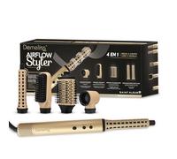 Demeliss SAINT ALGUE - AIRFLOW STYLER - Spazzola soffiante 4 in 1 - Asciuga e acconciatura, liscia e riccia, prodotto potente, compatto e leggero, 3 temperature regolabili, per tutti i tipi di capelli