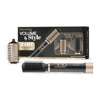 Demeliss Saint Algue - Spazzola 2 in 1 per volume e styling - Asciuga, liscia e volumizza - 2 testine intercambiabili - Rivestimento ceramico - 3 temp. - Accessorio styling