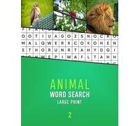 Dementia Activity Studio Animal Word Search Large Print 2 (Tascabile)