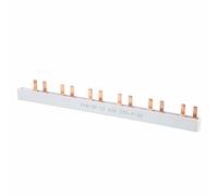 Demeras 2 Pz TIPO PIN Sbarra Collettrice in Rame Ad Alta conduttività 63A per Interruttore Automatico e Scatola di Distribuzione PVC in Rame Rosso a 12 Vie