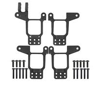 Demeras Ammortizzatore RC Supporto Multiplo per Ammortizzatore Posteriore Anteriore Regolabile Supporto per Torre Compatibile con Auto RC - 4(Nero)