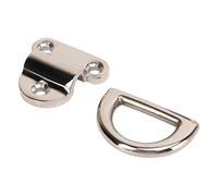 Demeras Anelli a D con Occhiello Pieghevole in Acciaio Inossidabile Resistente, Hardware Marino Lucido per Barche, 4 Pezzi