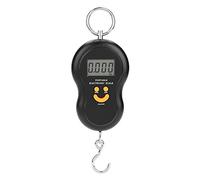 Demeras Bilancia a Sospensione Digitale elettrica Bilancia Digitale Portatile per Valigia Bilancia a Sospensione con attrezzo a Gancio Bagagli da Pesca per Uso Esterno(Nero)