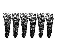 Demeras Biliardo Tasca da Tavolo Filato di Cotone Biliardo Borsa a Rete 6 Pezzi/Set per Biliardo Biliardo(Nero)