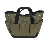 Demeras Borsa da Giardinaggio, Borsa da Trasporto per Attrezzi da Giardino Multi Tasche con Maniglia Portatile per il Campeggio (OD Verde)