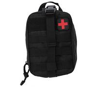 Demeras Borsa di Emergenza Medica da Esterno Borsa di Emergenza Medica Tattica per Kit di Pronto Soccorso da Viaggio all'aperto Borsa da Salvataggio per Arrampicata(Nero)